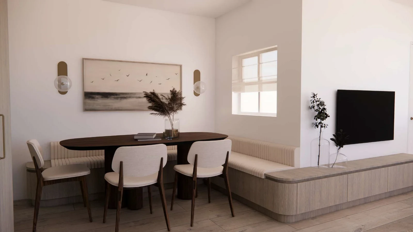 Dining area at the Pall Mall project